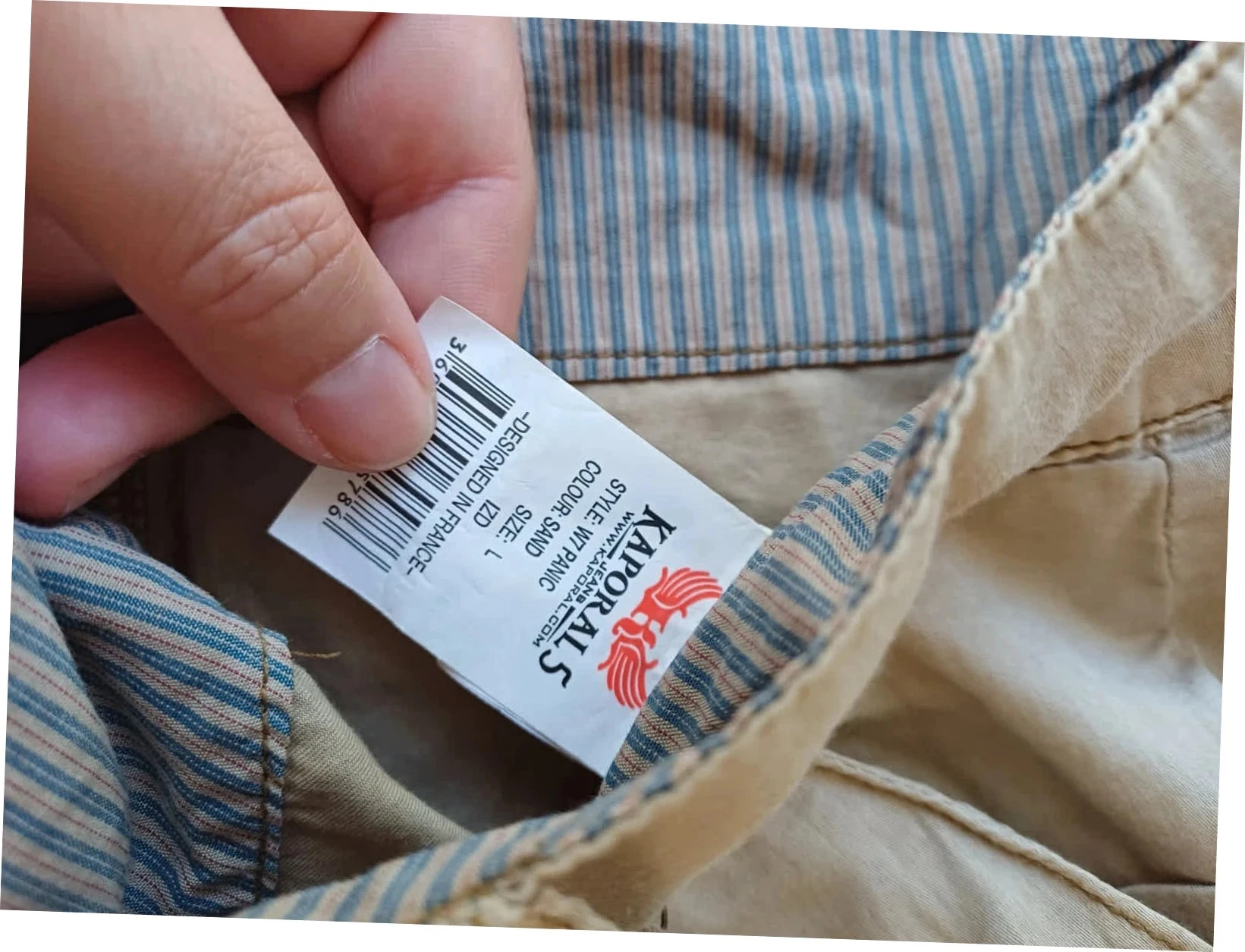 Pantalón Chino Kaporal beige "Panic" - Nuevo con etiqueta - Talla L – photo 7